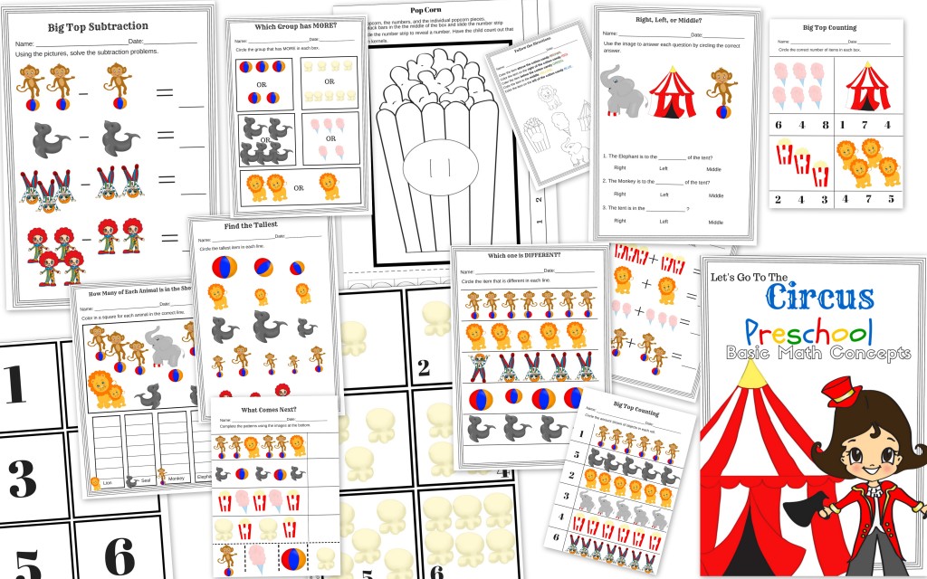 FREE Circus Themed Printables And Crafts