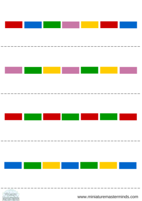 Rainbow Sequence Threading Toddler Activity with Free Printable ...