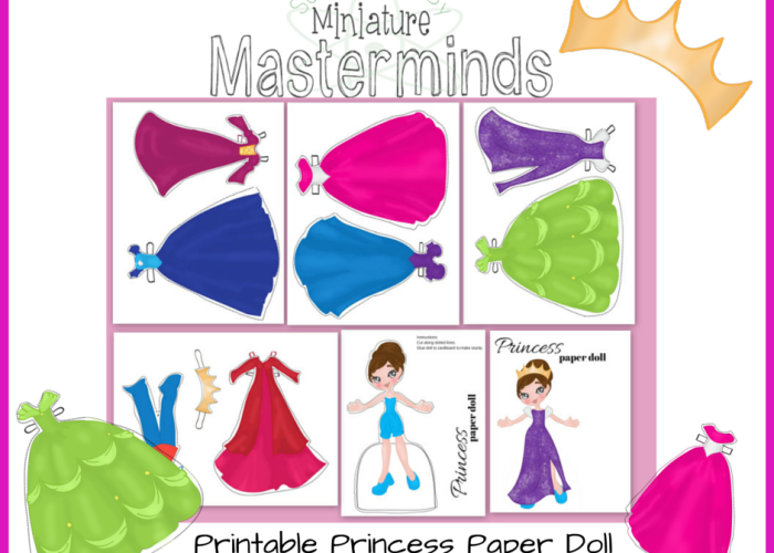 princess paper doll printable