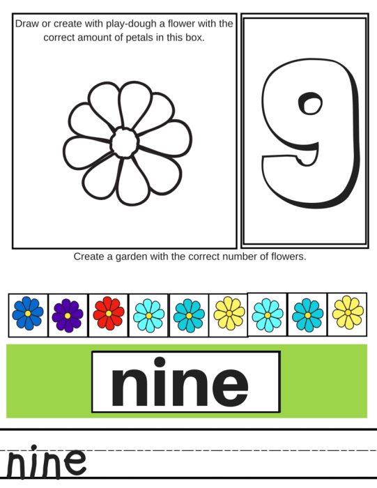 4 Free Printable Count to Twelve Spring Flower Activities – Miniature ...