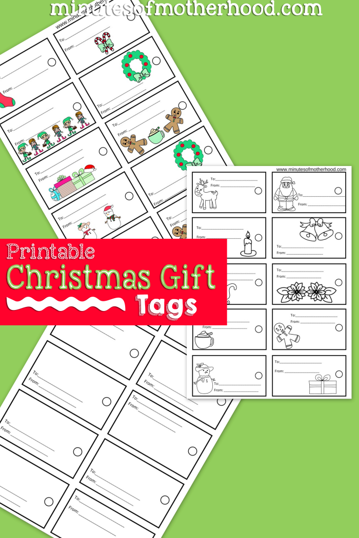 Free Printable Christmas Gift Tags Color Your Own Gift Tags Free Printable Christmas Gift Tags Color Your Own Gift Tags