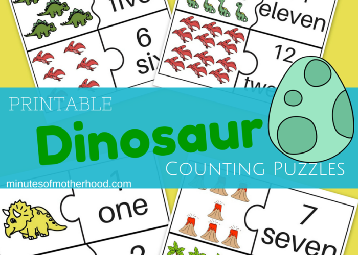 dinosaur counting printables