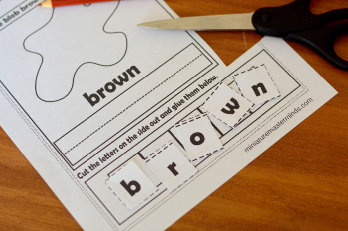 I Know My Colors Printable Work Book Series : Brown – Miniature Masterminds