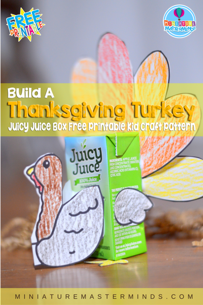 Build A Thanksgiving Turkey With Recycled Juicy Juice Box Free