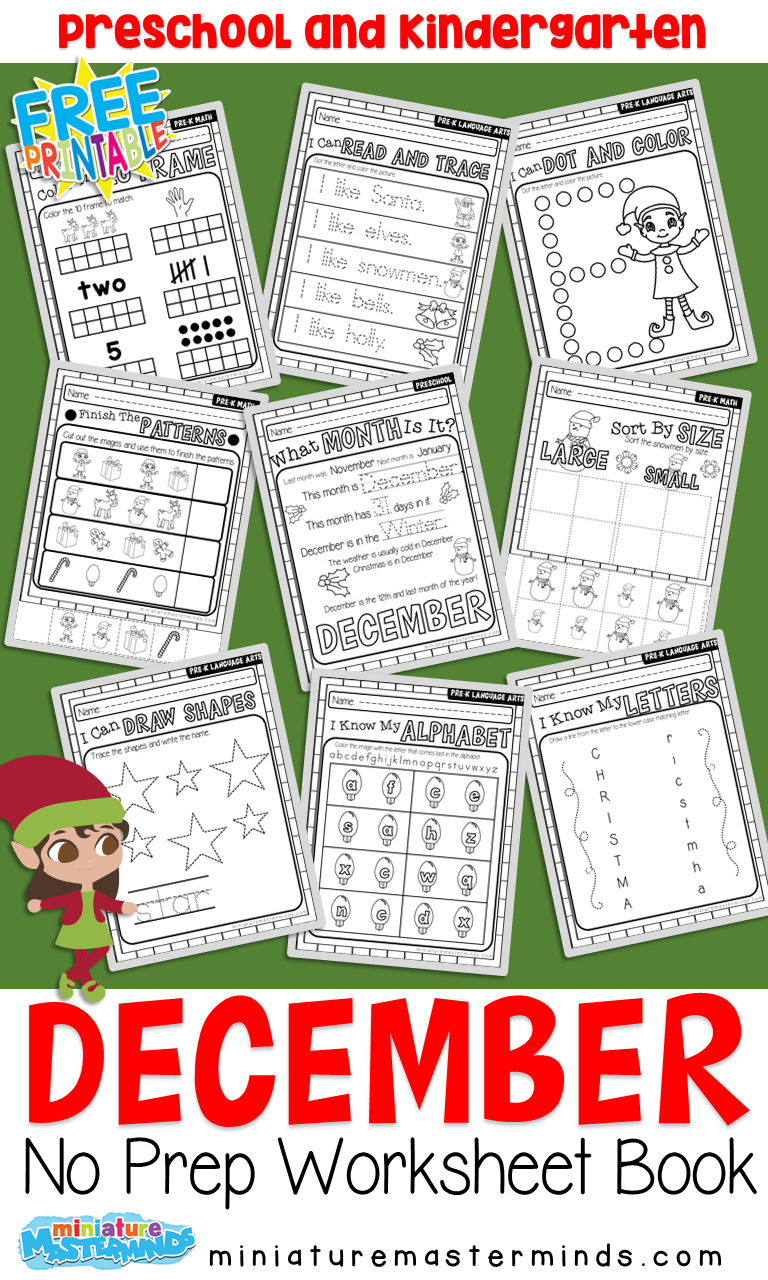 december-no-prep-preschool-pack-christmas-themed-worksheets-and-activities-miniature-masterminds