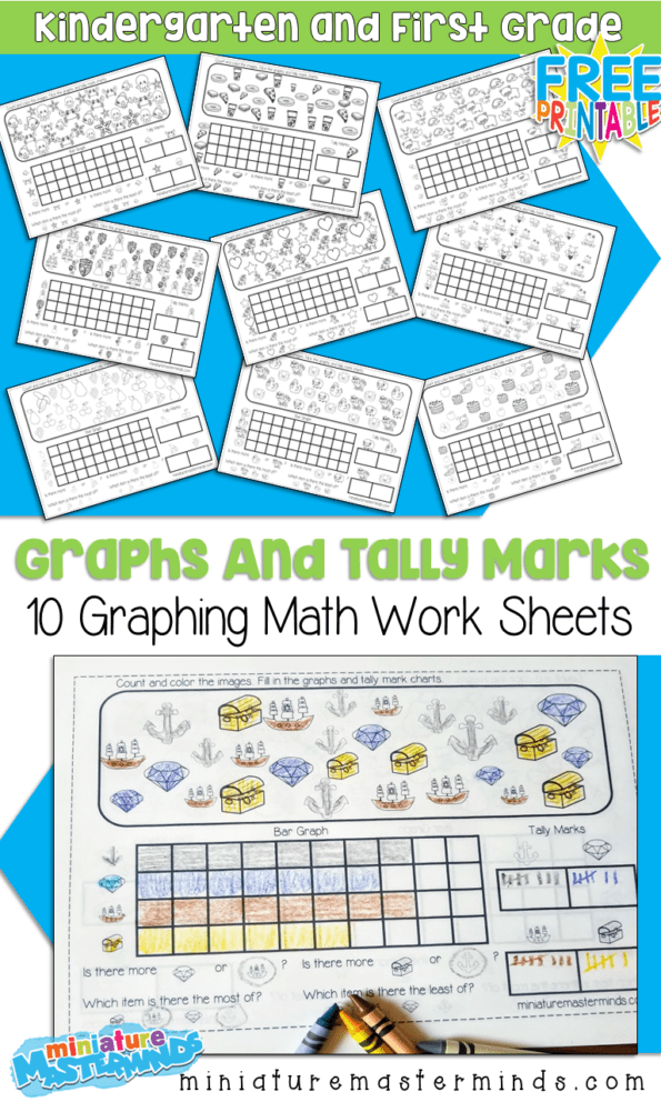 10 Free Printable Graphing Worksheets For Kindergarten And First Grade Miniature Masterminds
