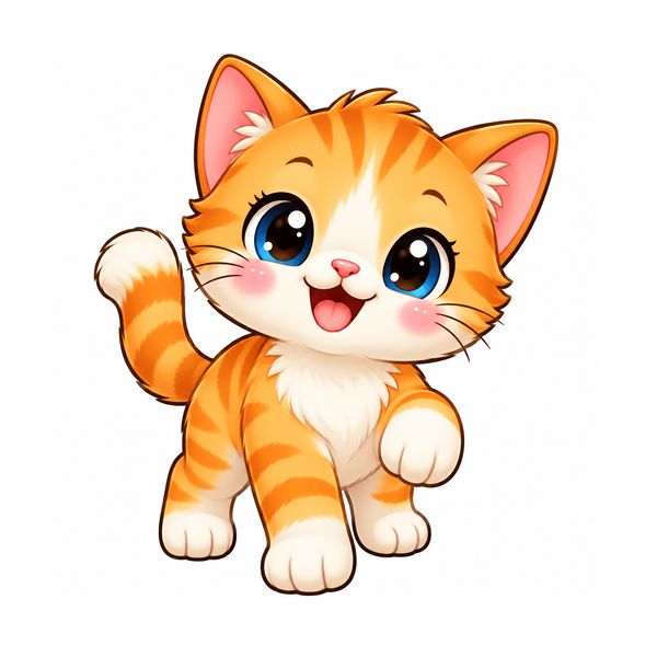 Orange kitten