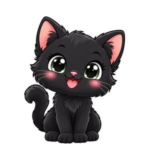 Black kitten