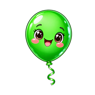 Green balloon