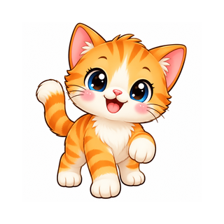 Orange kitten