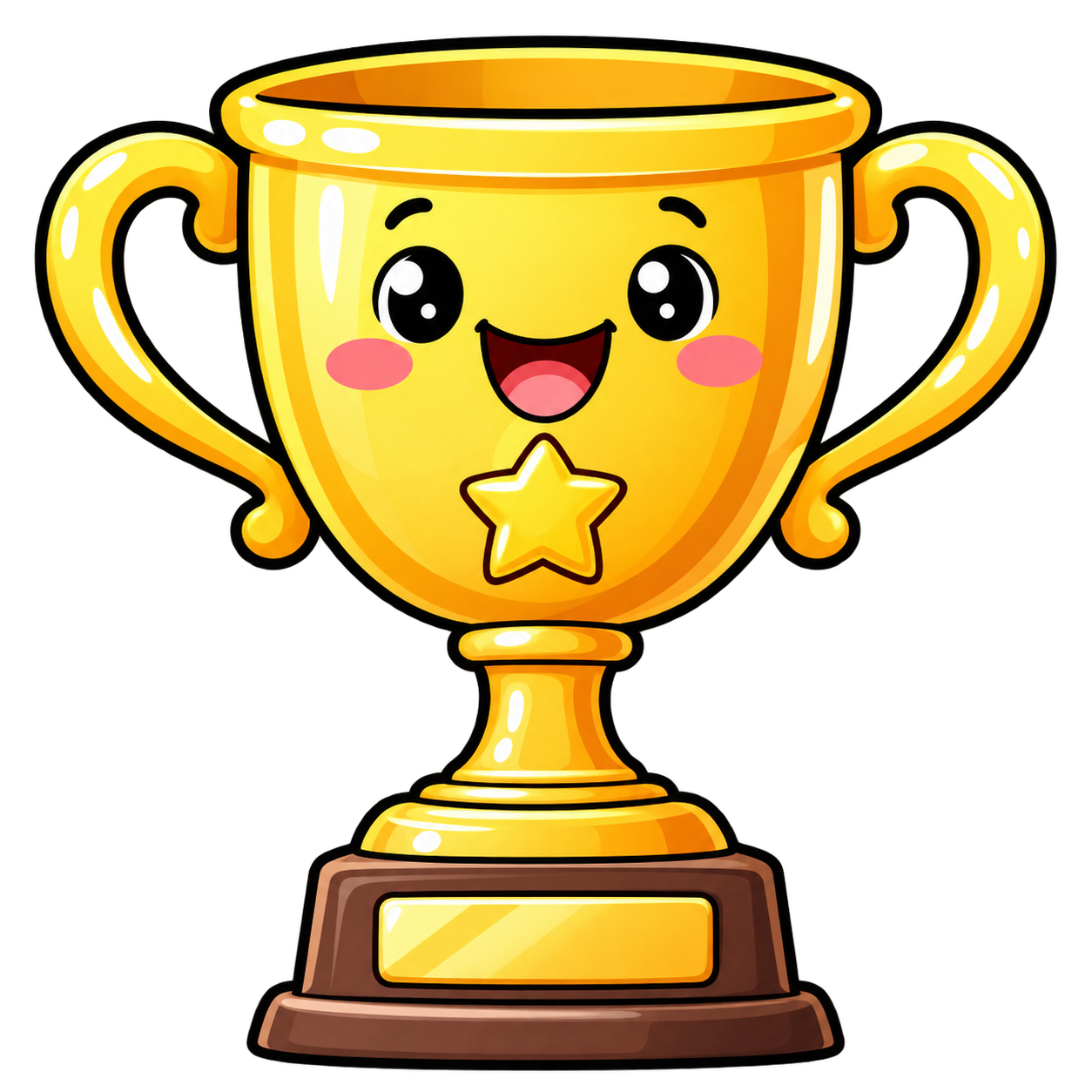Happy trophy