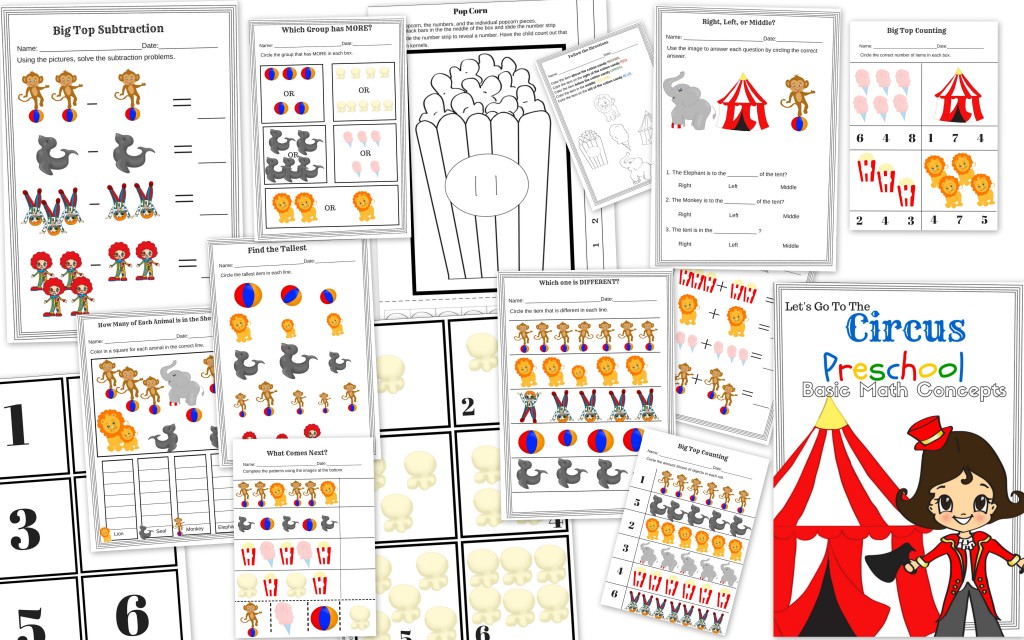 Free Circus Themed Printables And Crafts Homeschool Giveaways