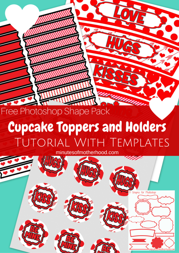 Download Cupcake Toppers And Holders Tutorial with Templates Using ...