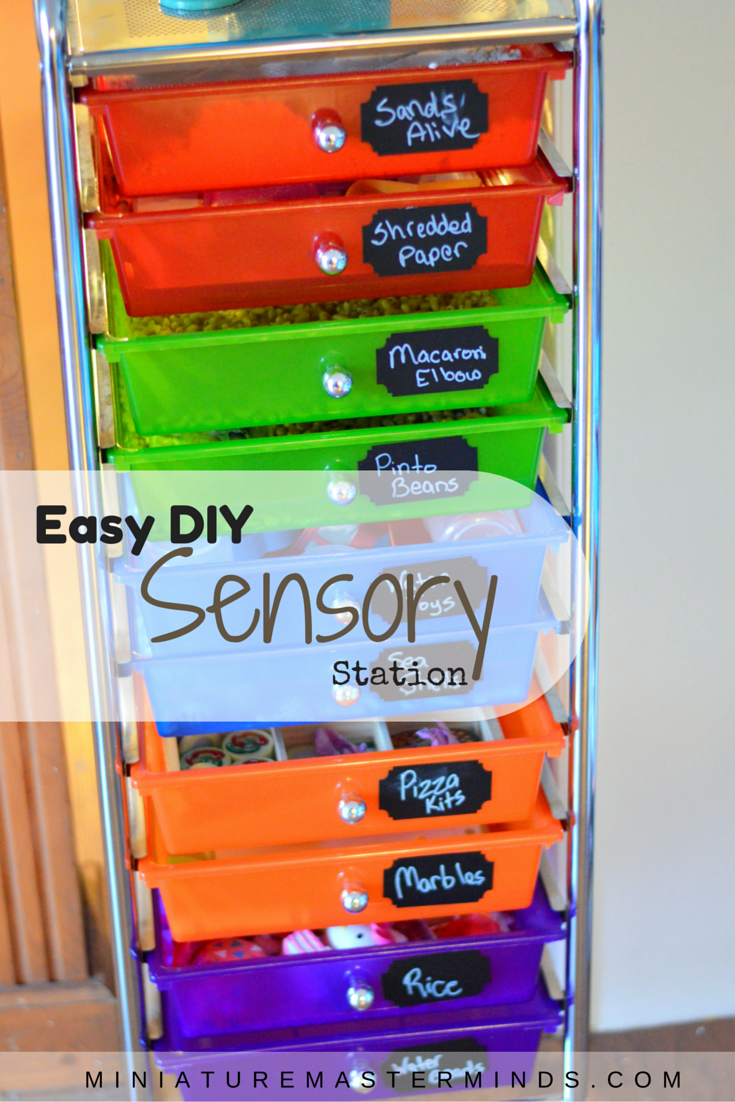 Easy DIY Sensory Station – Miniature Masterminds