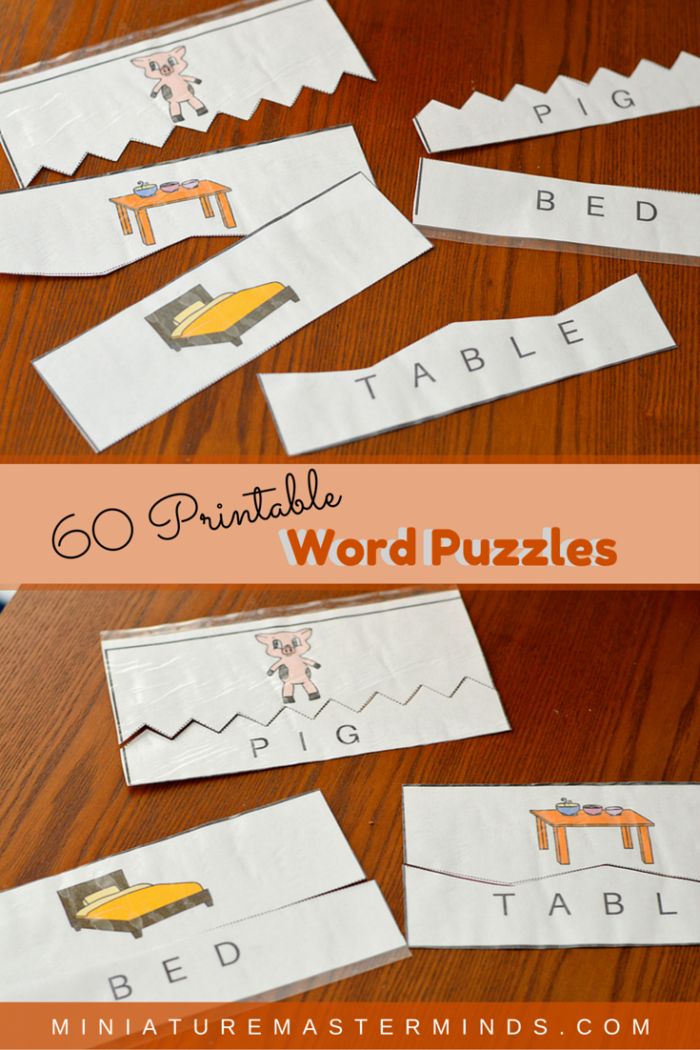 60 Printable Word Puzzles – Miniature Masterminds