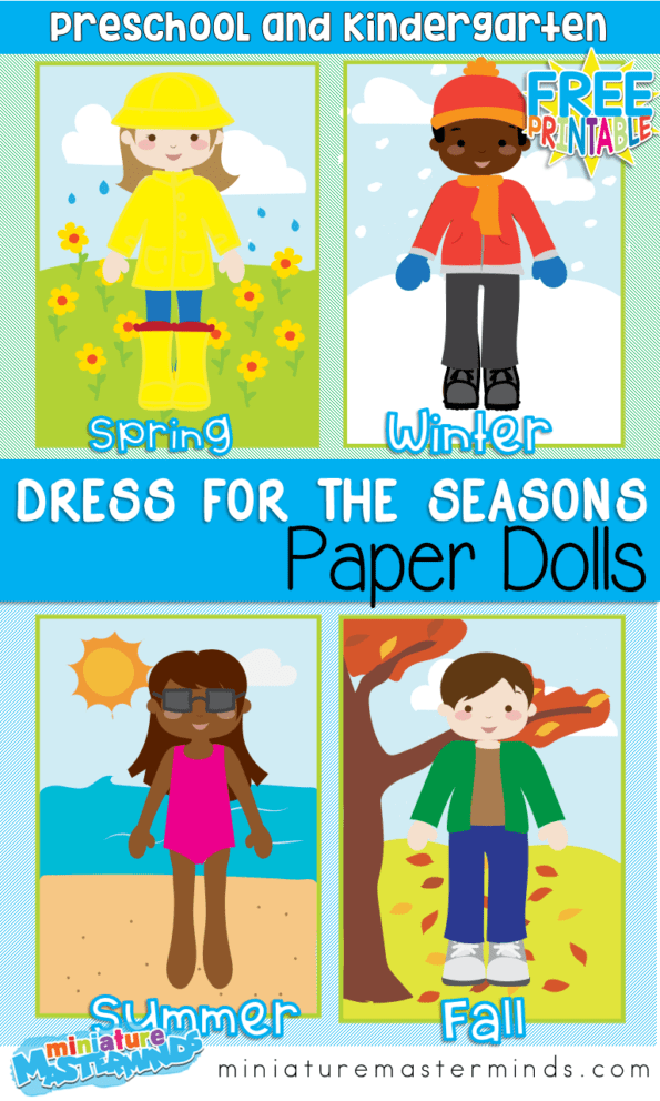 Dress For The Seasons Paper Dolls Miniature Masterminds