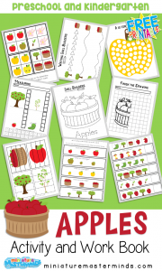 Apple Preschool Printable Activity Pack – Miniature Masterminds